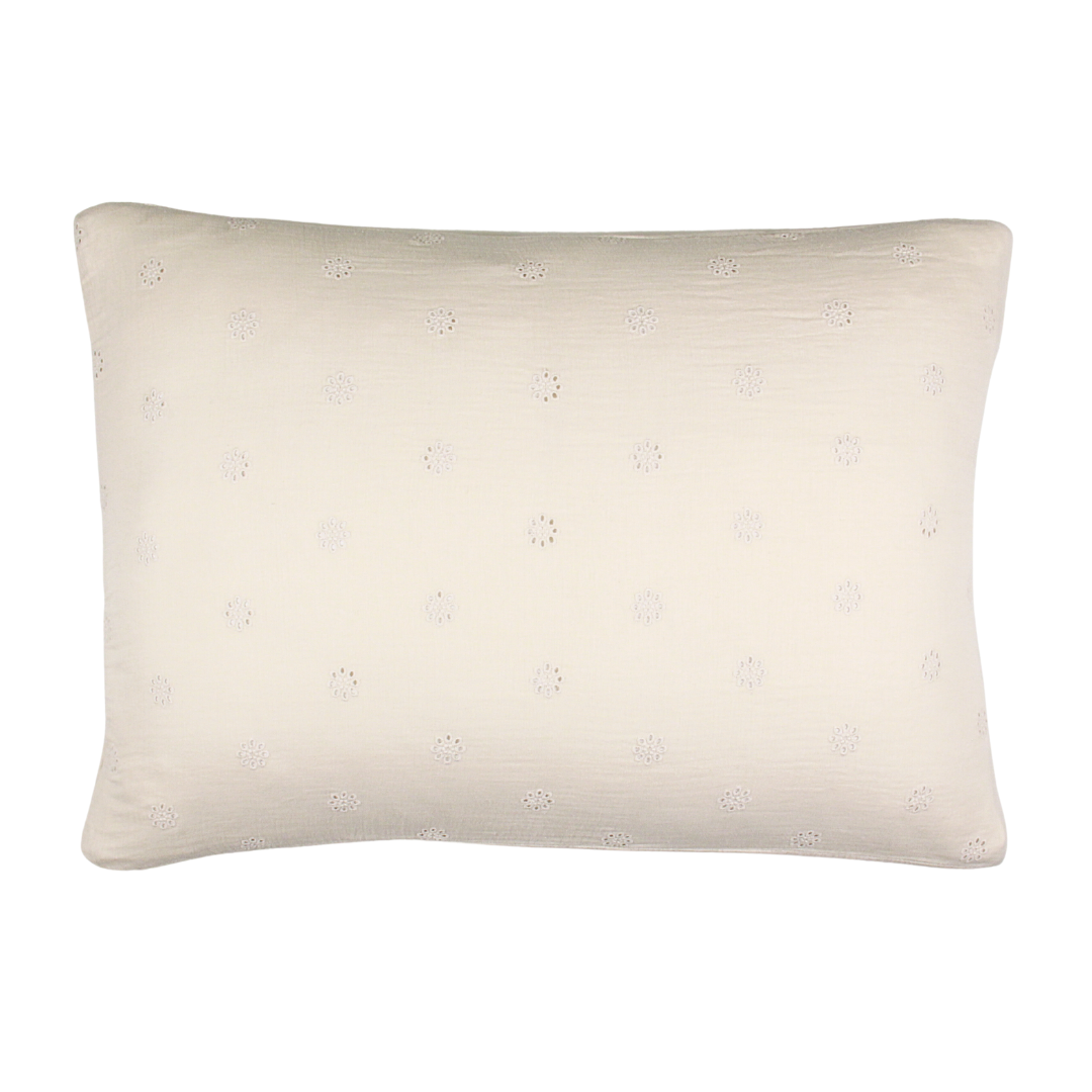 L'EFFET PAPILJON Beige puuvillaharso tyynyliina 50x70 cm