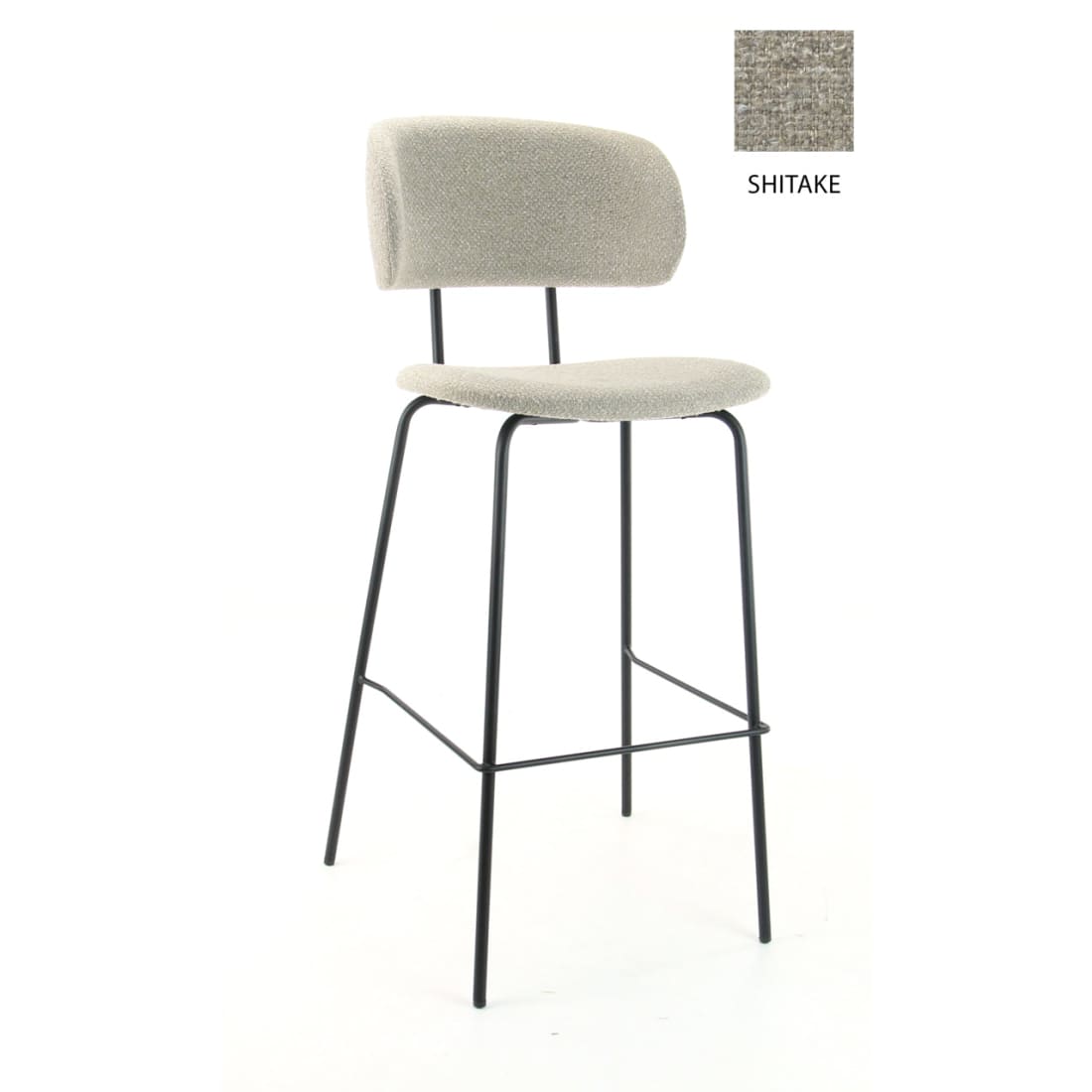 Workliving Korkea baarijakkara Society Bo - Bouclé Shitake