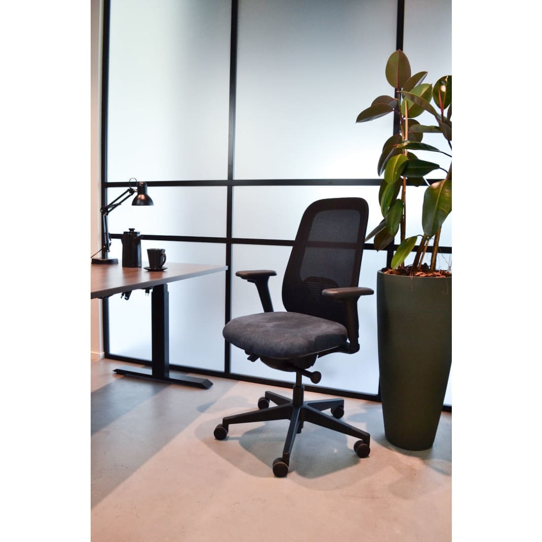 Workliving Nora Verkko Musta Regain - Toimistotuoli, ergonominen muotoilu, NEN1335