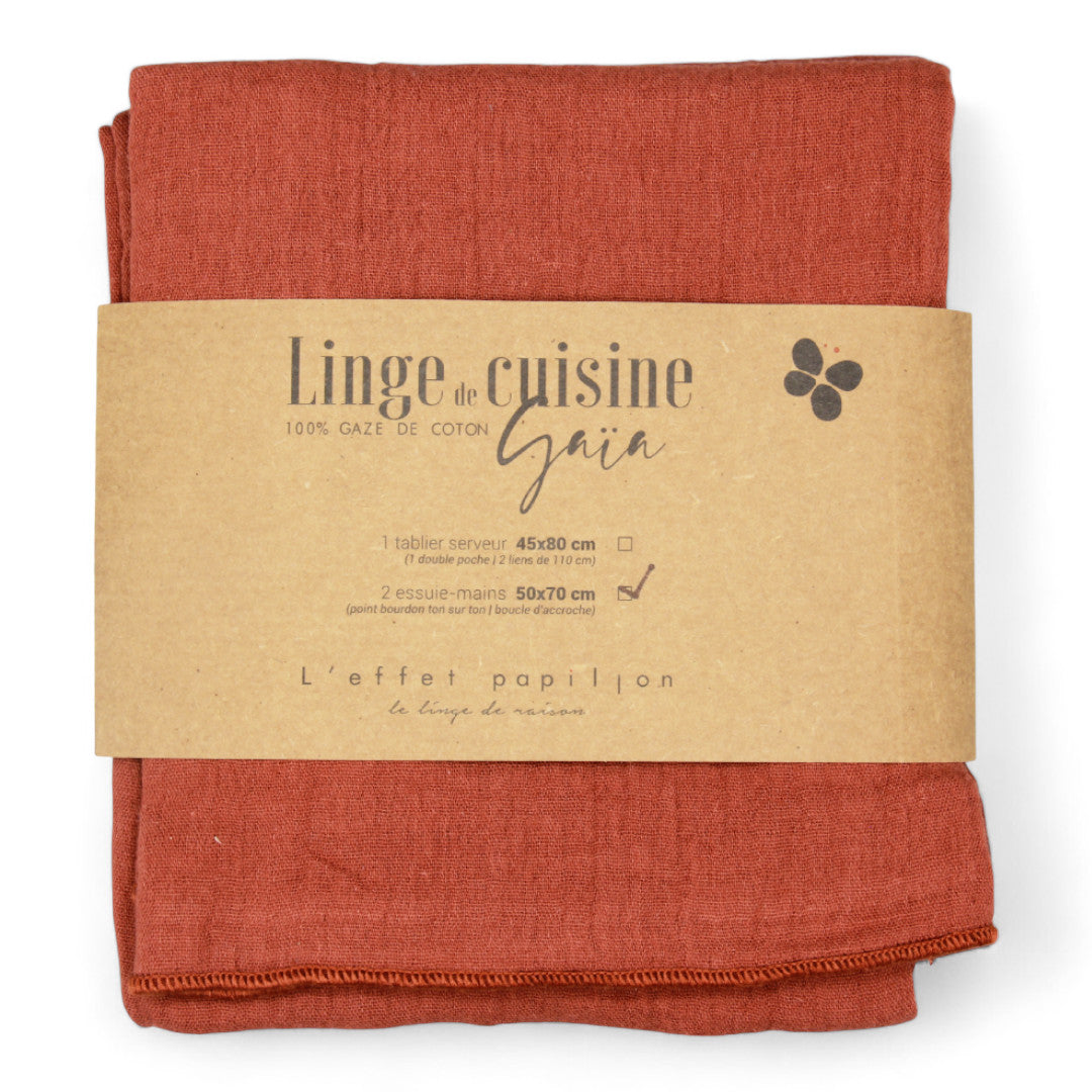 L'EFFET PAPILJON Gaia keittiöpyyhe 2 kpl 50x70 cm
