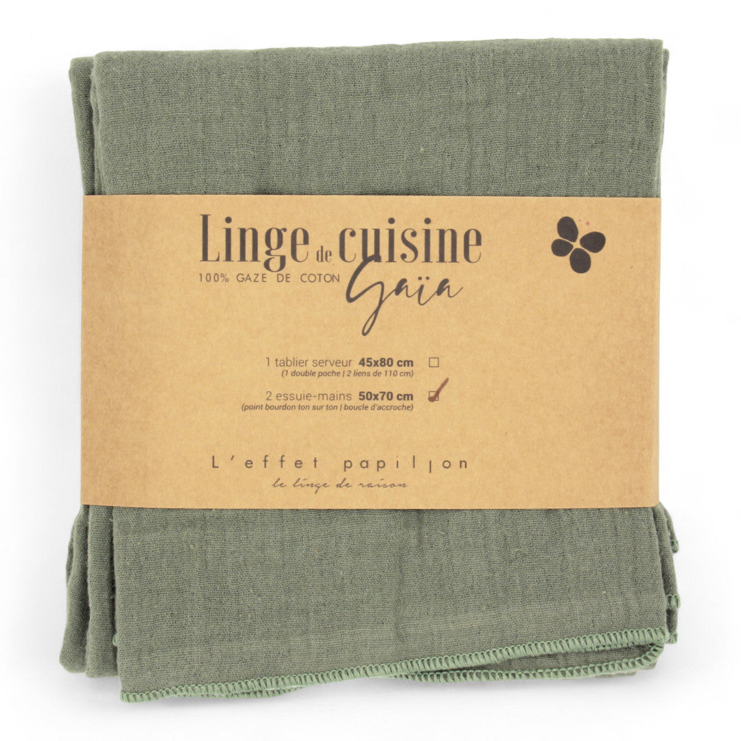 L'EFFET PAPILJON Gaia keittiöpyyhe 2 kpl 50x70 cm