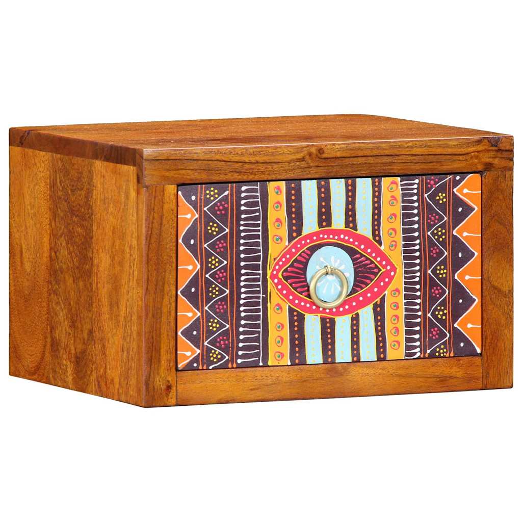 Yöpöytäkaappi laatikon kanssa 2 pcs Ruskea 35 x 30 x 22 cm