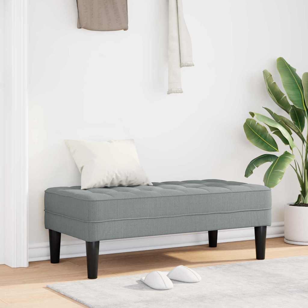 Penkki Vaaleanharmaa 113x57x39 cm Kangas