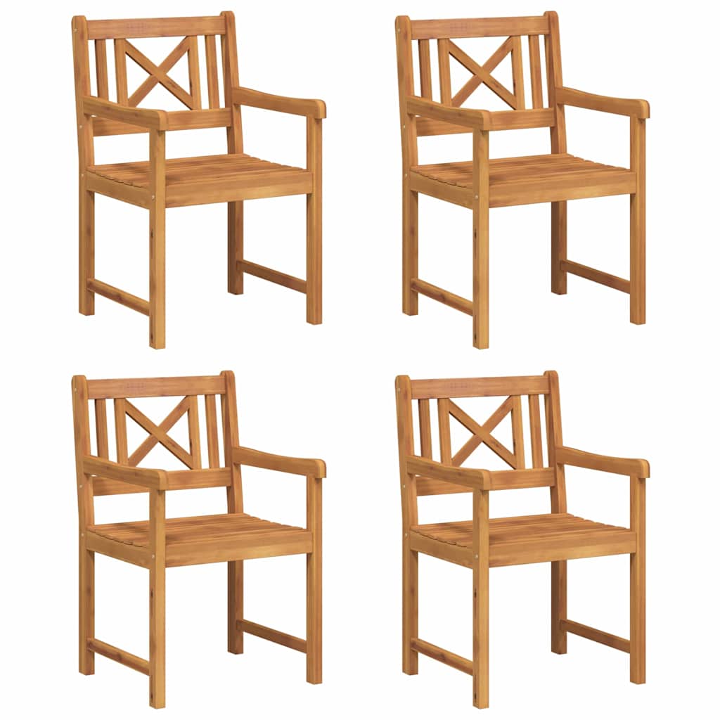 Puutarhan Tuoli 4 pcs 56 x 56 x 90 cm Tiheä akasiapuu