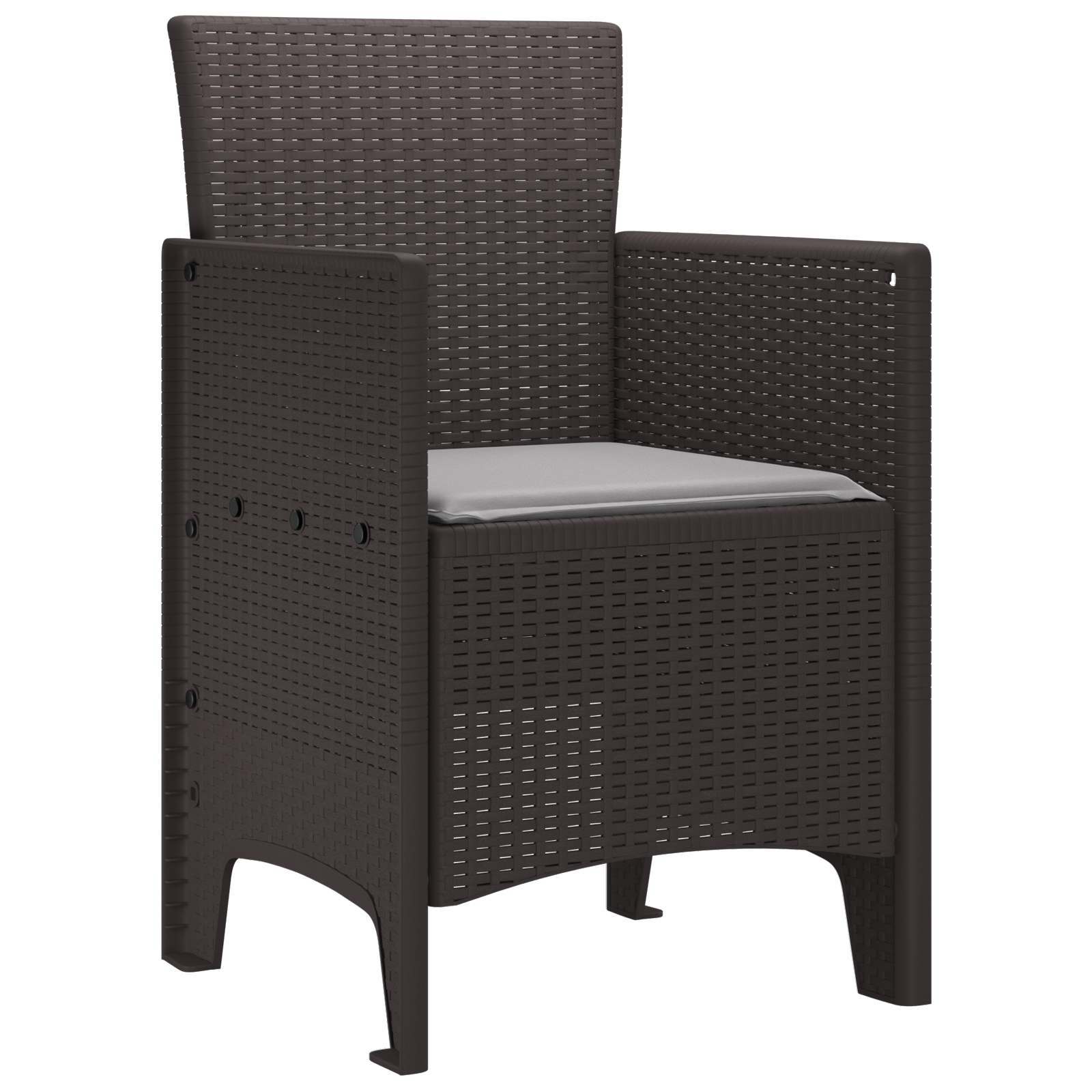 Puutarhan Tuoli 2 pcs Ruskea 53 x 49 x 85 cm Polypropeeni