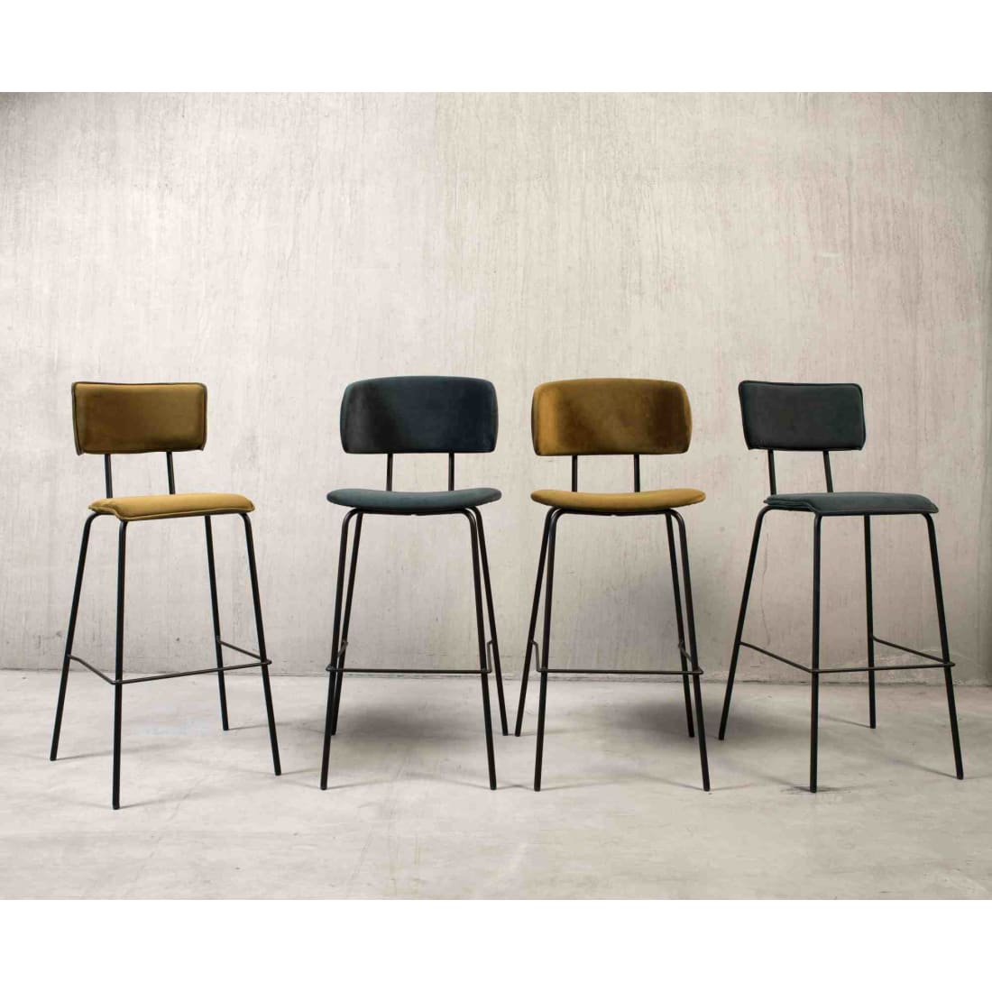 Workliving Korkea baarijakkara Society Bo - Bouclé Shitake