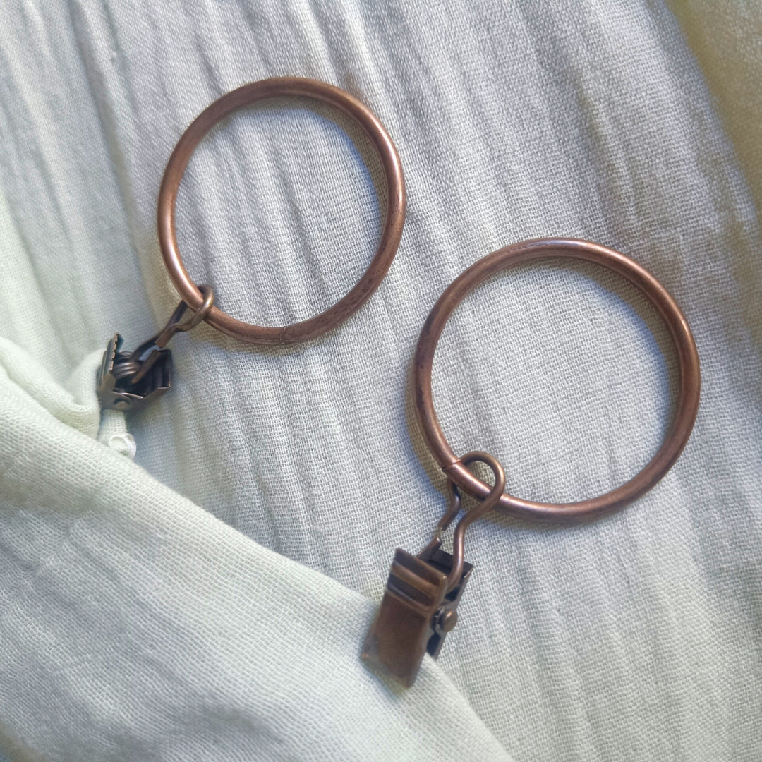 L'EFFET PAPILJON vaalenavihreä puuvillaverho 140x300 cm