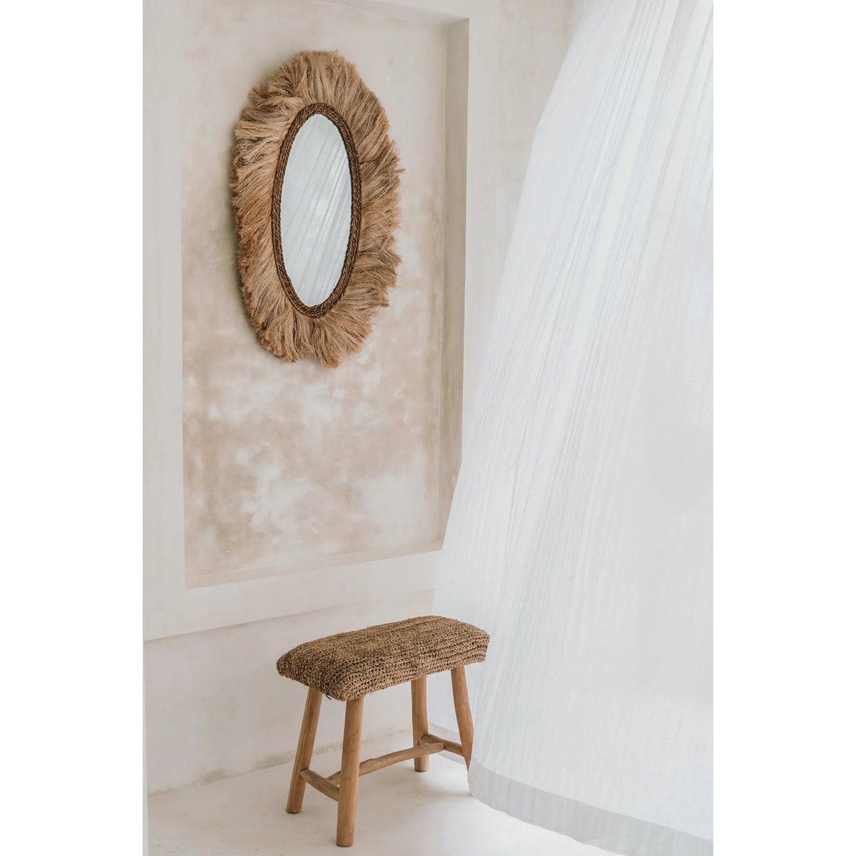 Penkki - THE RAFFIA BENCH