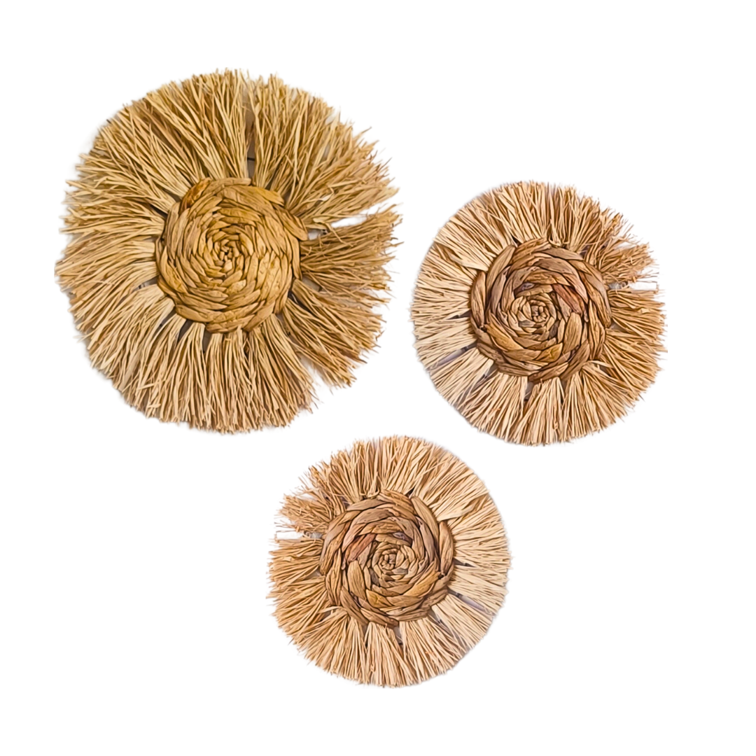 Raffia Seinäkoriste 3 kpl