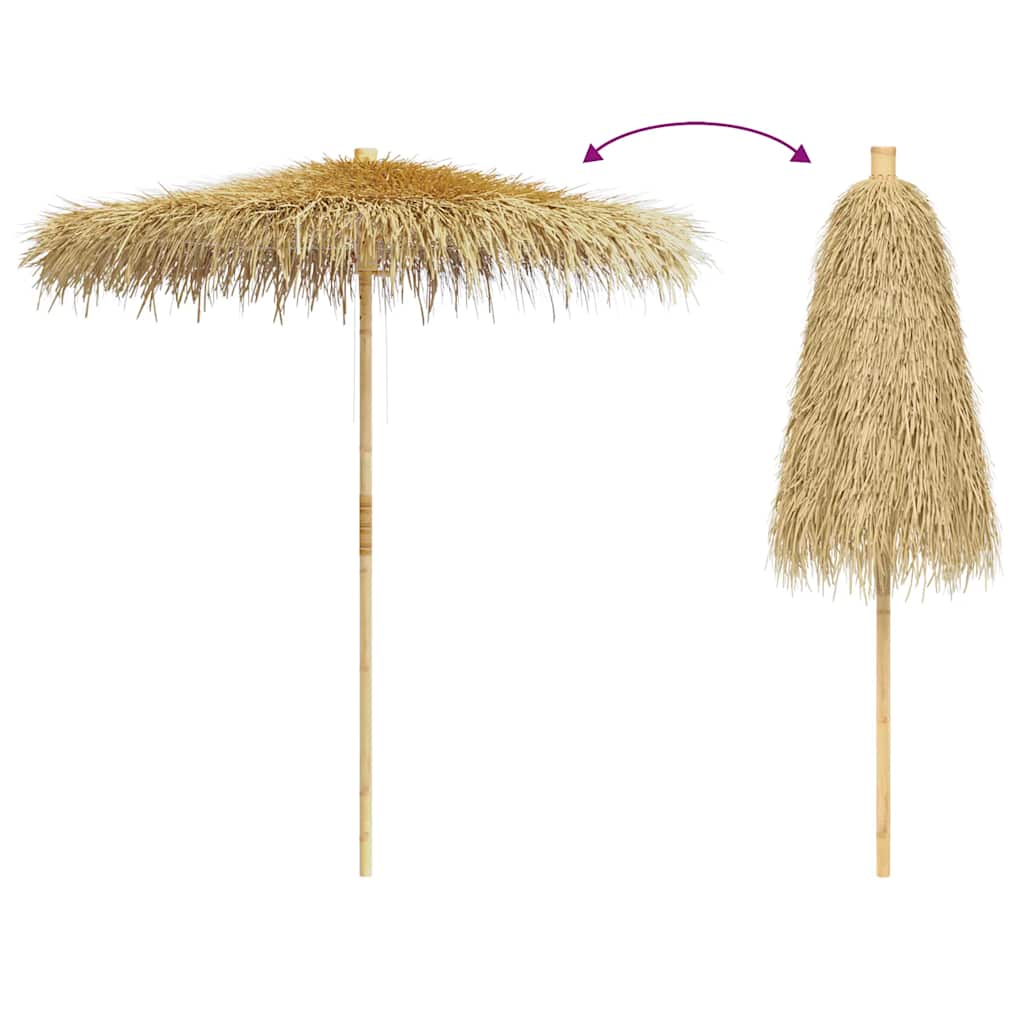 Aurinkovarjo bambu/banaanipuun lehdet 210 cm