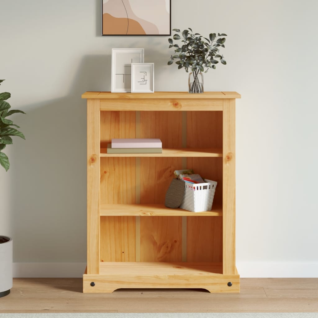 Kirjahylly 3-Tasoa Meksikon Mänty Corona Range 81X29X100 Cm Ruskea