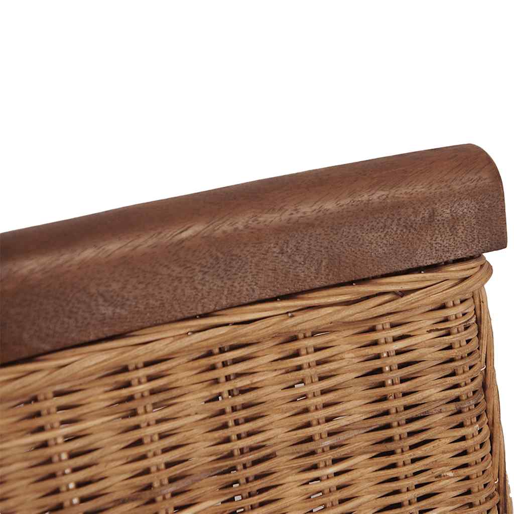 Ruokapöydän tuolit 4 kpl ruskea luonnollinen rottinki