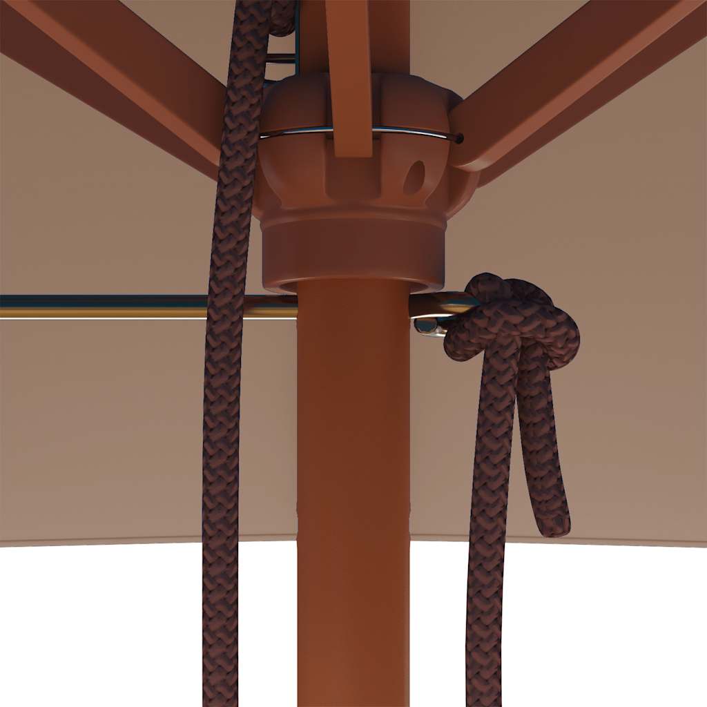 Aurinkovarjo puurunko 150x200 cm ruskeanharmaa