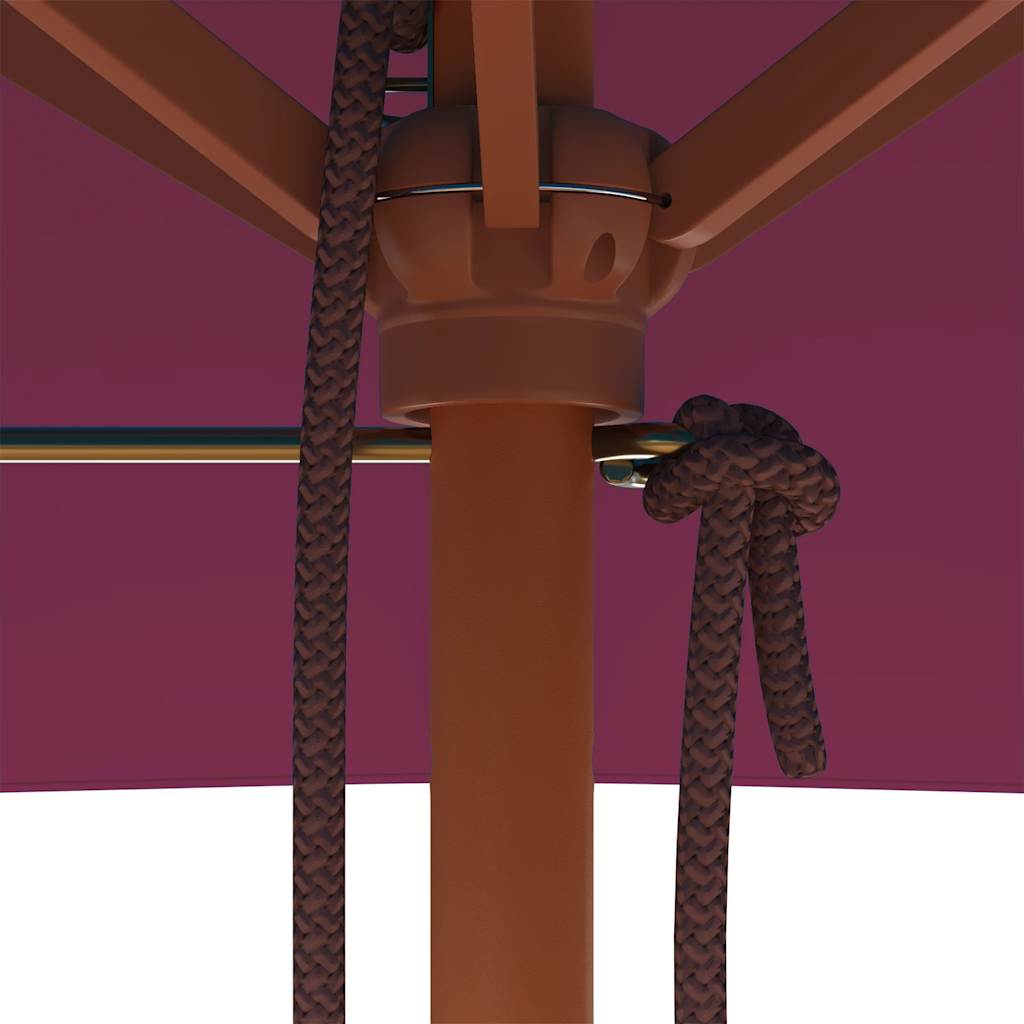 Aurinkovarjo puurunko 150x200 cm viininpunainen