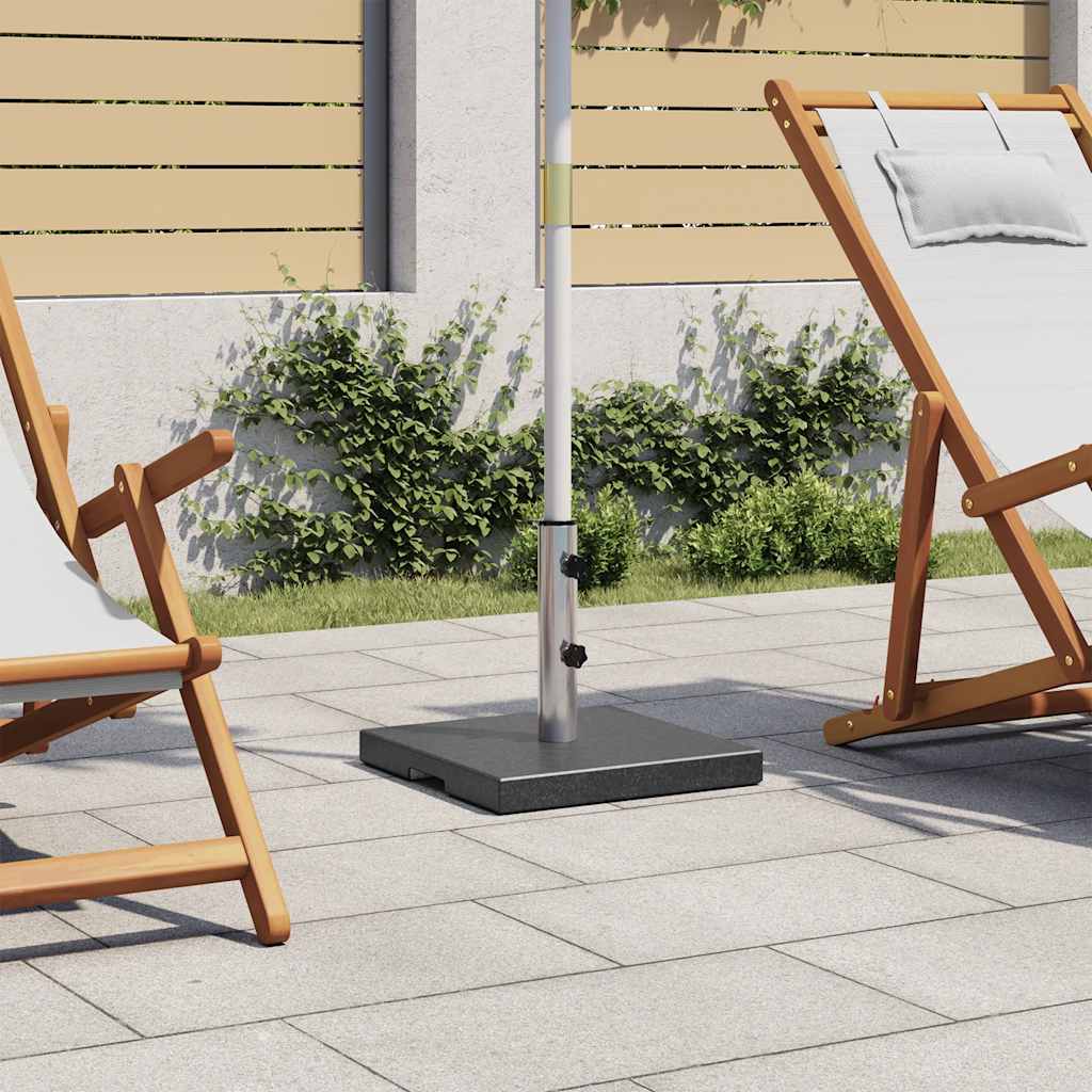 Aurinkovarjon jalka graniitti 20 kg neliö musta