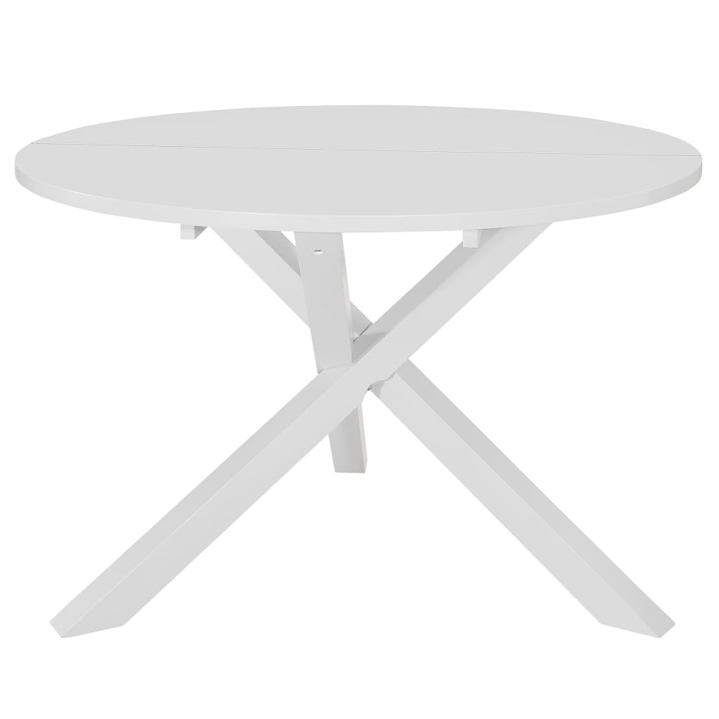 Ruokapöytä Valkoinen 120X75 Cm Mdf