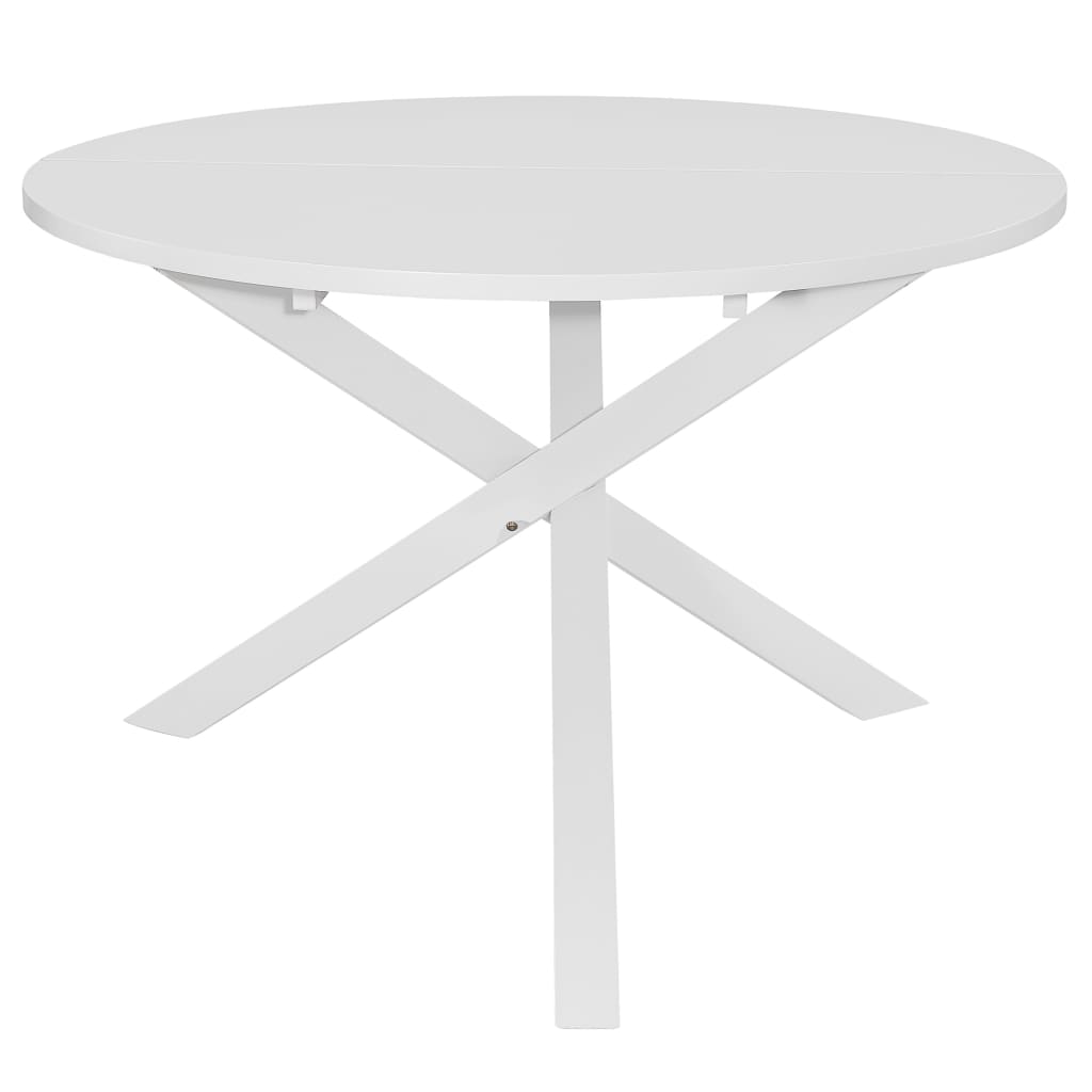Ruokapöytä Valkoinen 120X75 Cm Mdf