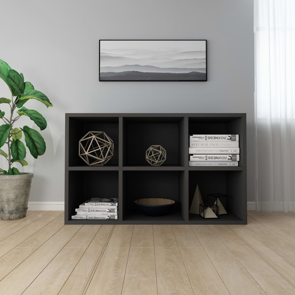 Kirjahylly/Senkki Musta 66X30X97,8 Cm Lastulevy 1