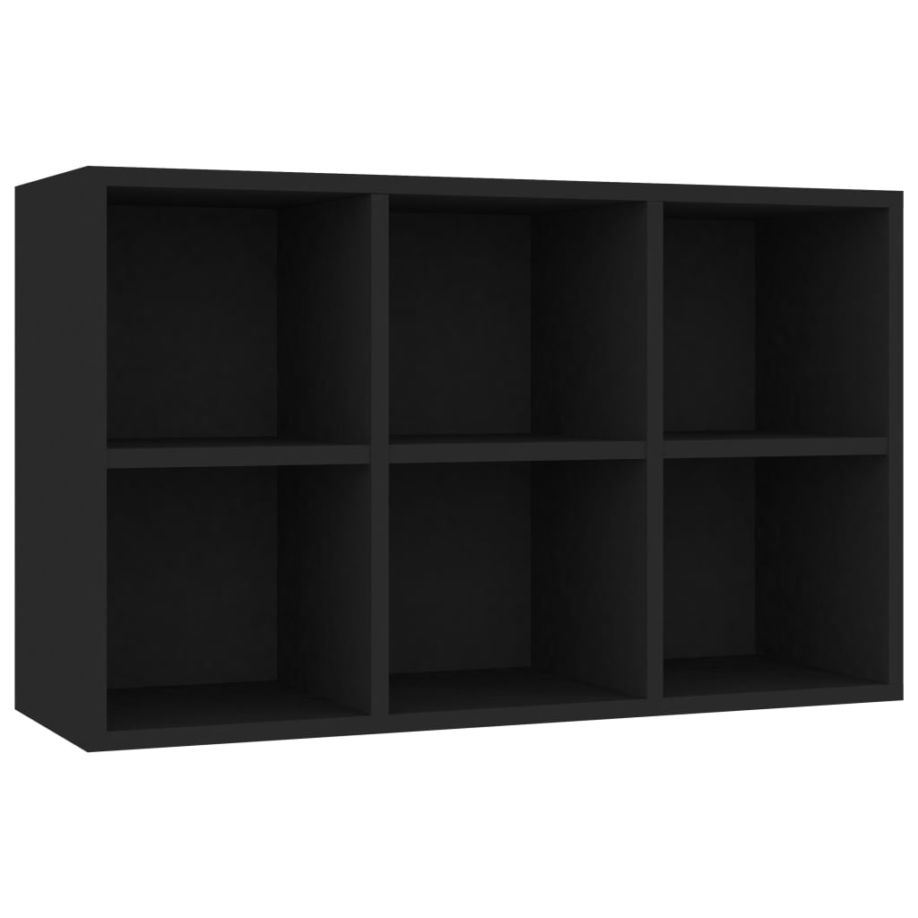 Kirjahylly/Senkki Musta 66X30X97,8 Cm Lastulevy 1