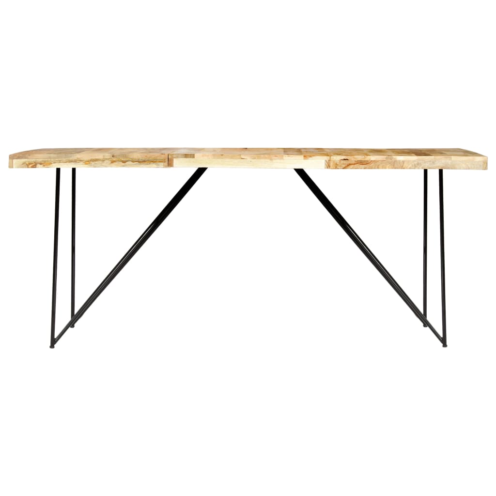 Ruokapöytä 180X90X76 Cm Täysi Mangopuu