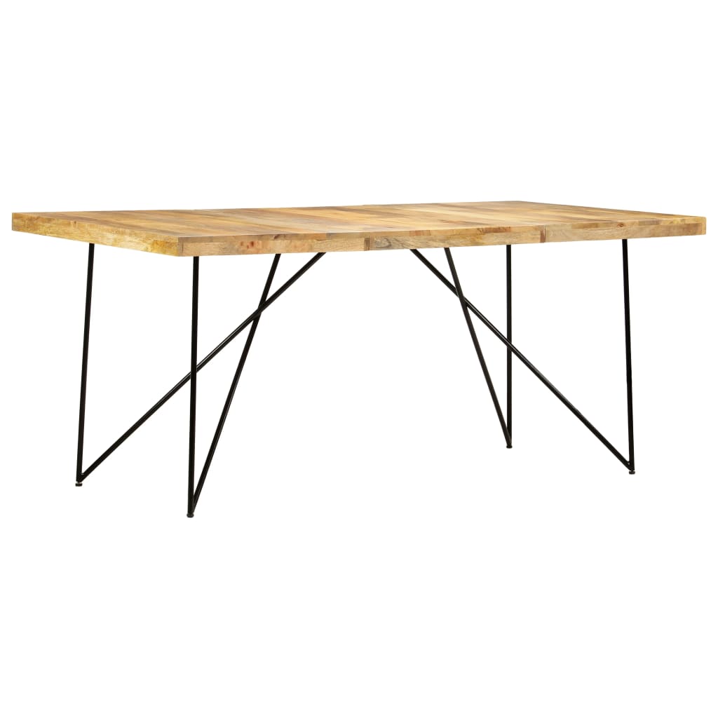 Ruokapöytä 180X90X76 Cm Täysi Mangopuu