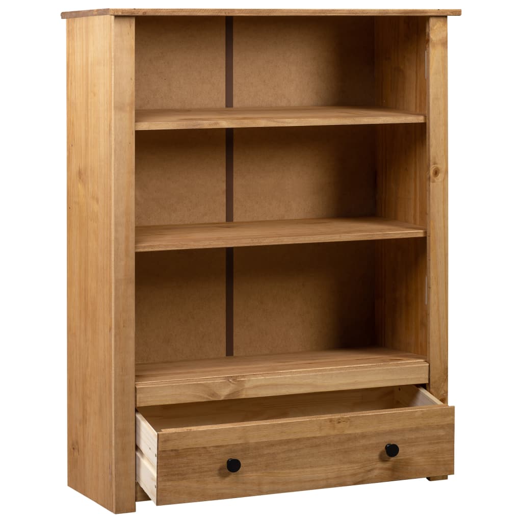 Kirjahylly 80X35X110 Cm Täysi Mänty Panama-Sarja Ruskea