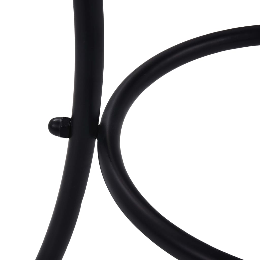 Mosaiikkibistropöytä terrakotta ja valkoinen 60 cm keramiikka