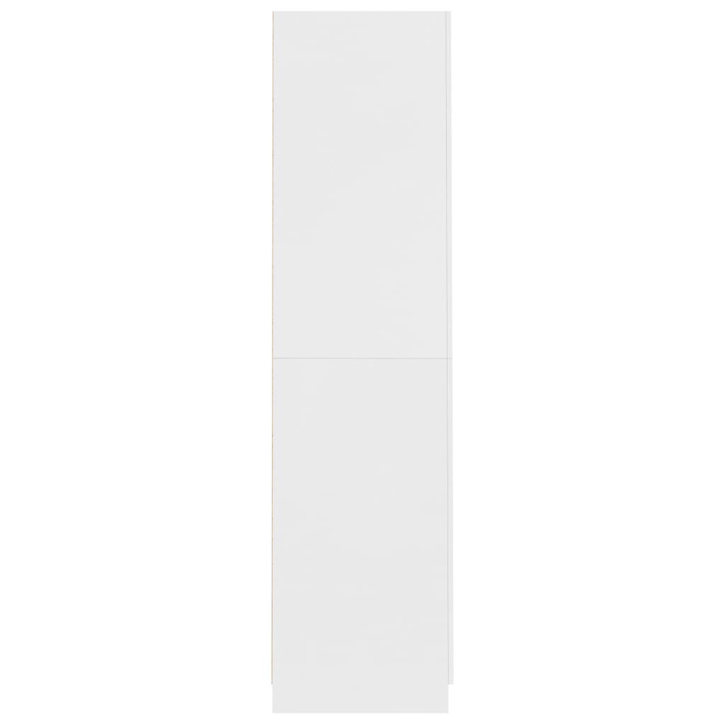 Vaatekaappi valkoinen 90x52x200 cm tekninen puu