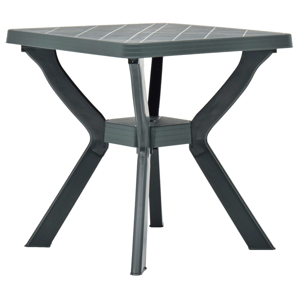 Bistropöytä vihreä 70x70x72 cm muovi