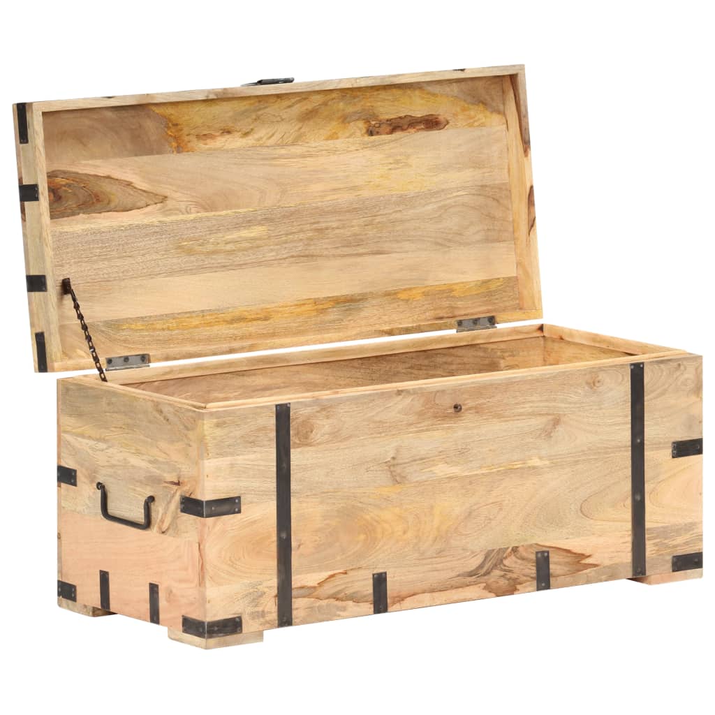 Arkku 90x40x40 cm täysi mangopuu