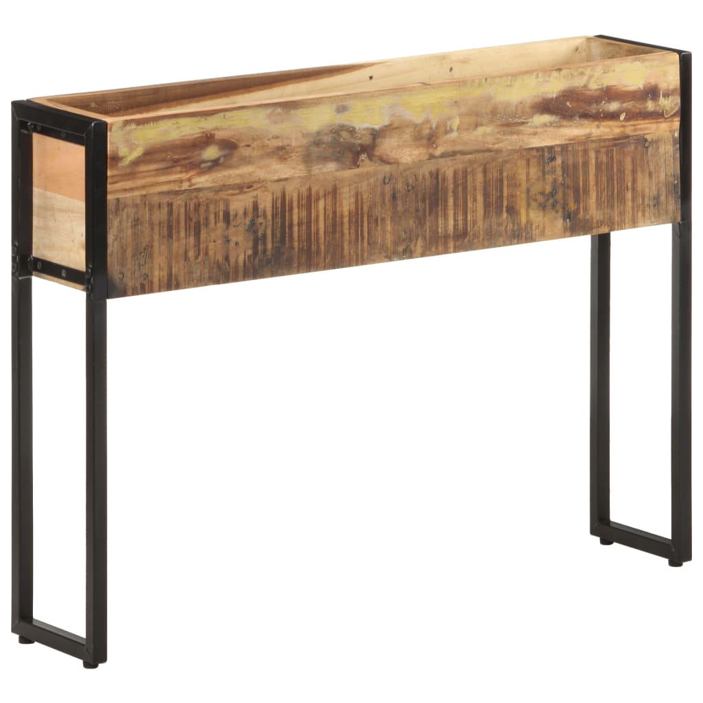 Kukkalaatikko 90x20x68 cm kierrätetty täyspuu