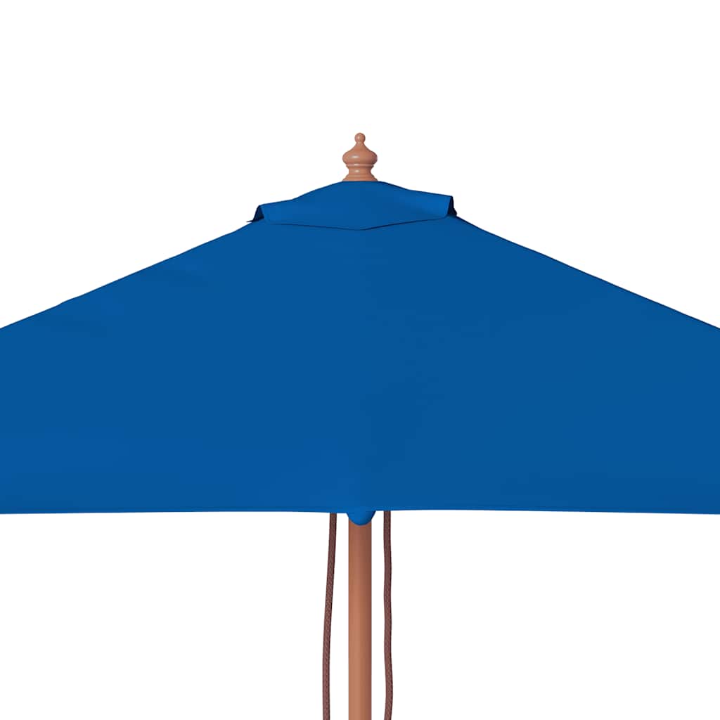 Puutarha-aurinkovarjo puutolpalla sininen 150x200 cm