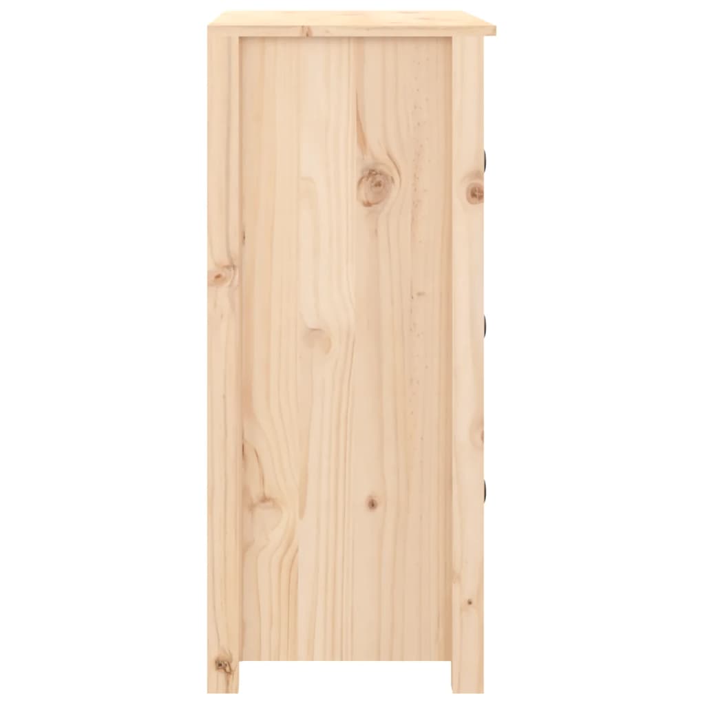 Senkki 70X35X80 Cm Täysi Mänty 3-laatikkoinen sivupöytä 1 Luonnollinen