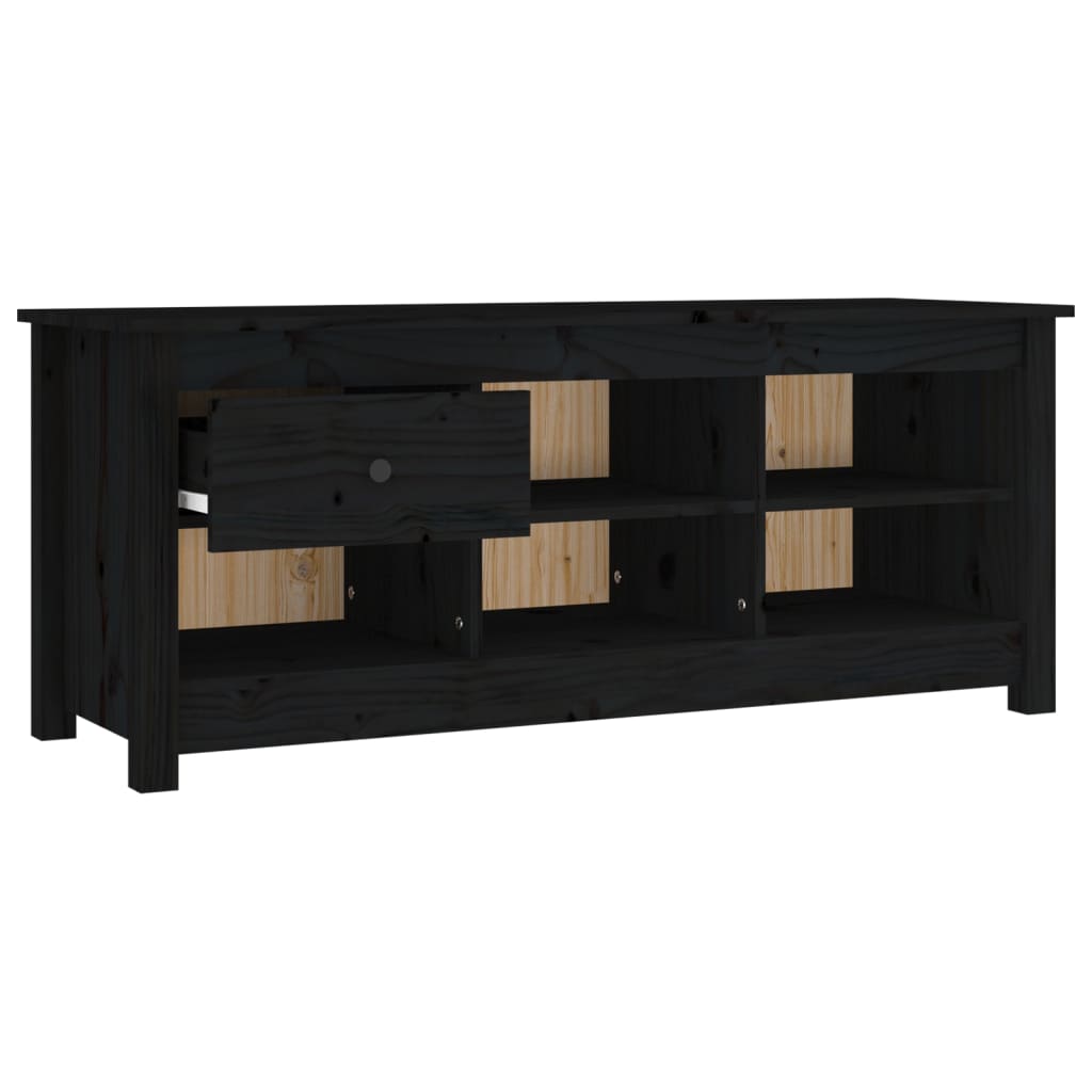 Kenkäkaappi Musta 110X38X45,5 Cm Täysi Mänty
