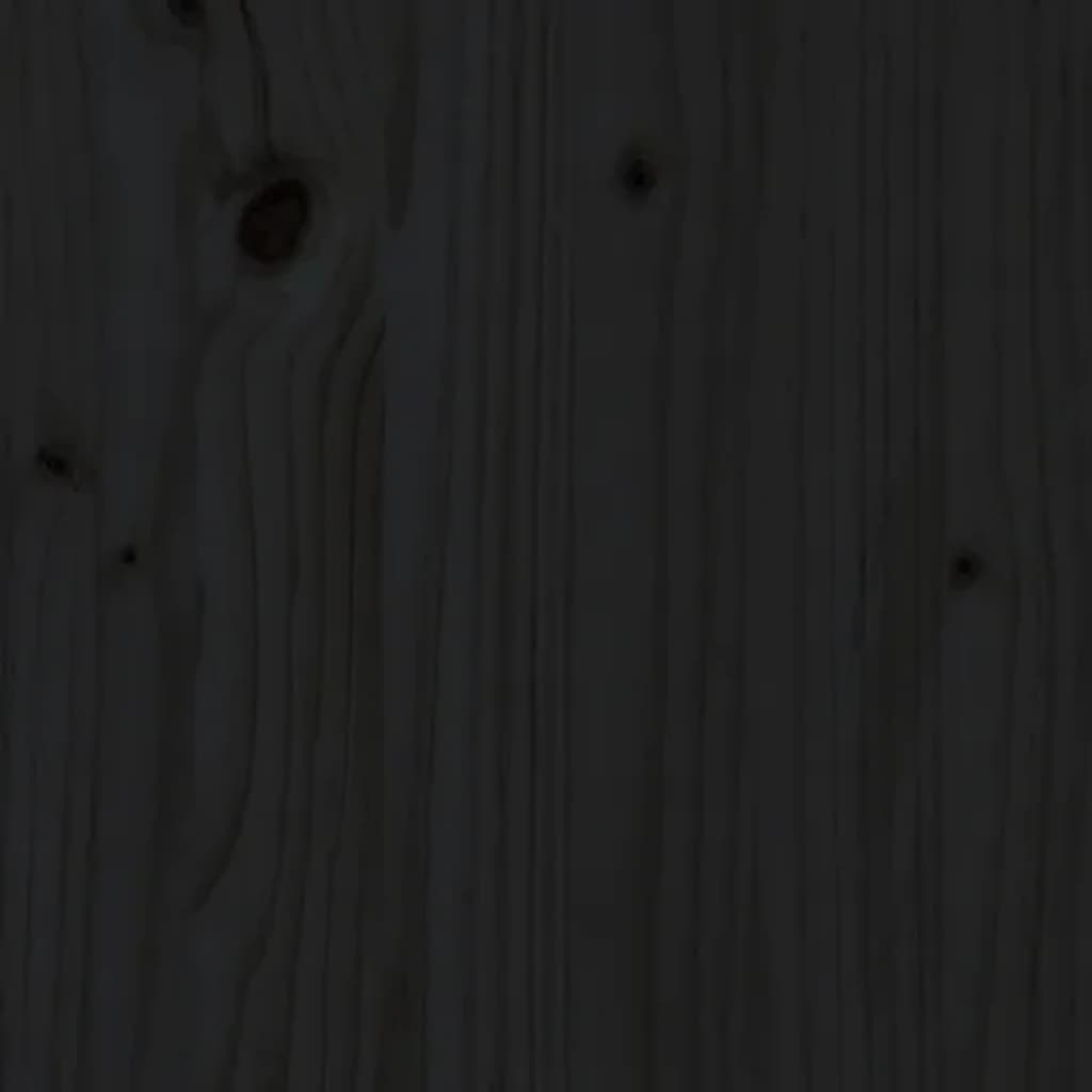 Kenkäkaappi Musta 110X38X45,5 Cm Täysi Mänty