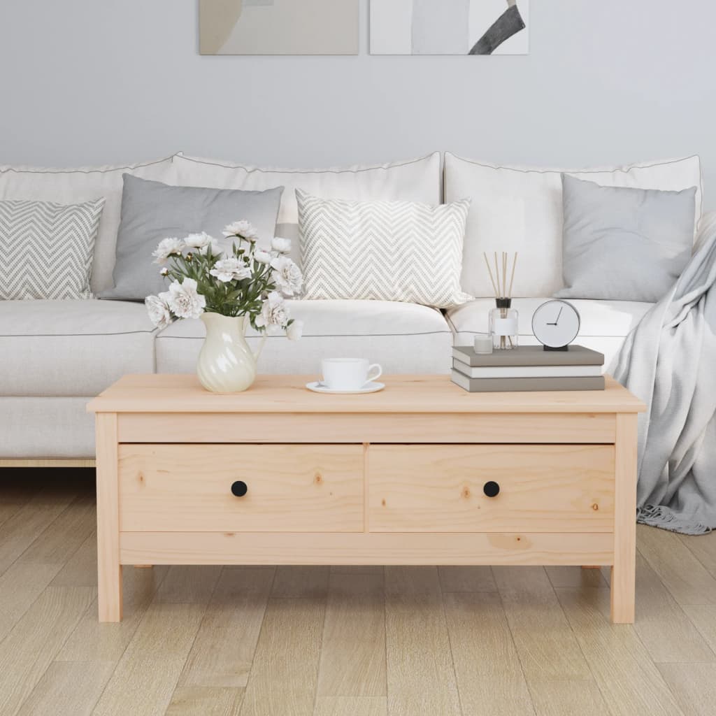 Sohvapöytä 100X50X40 Cm Täysi Mänty