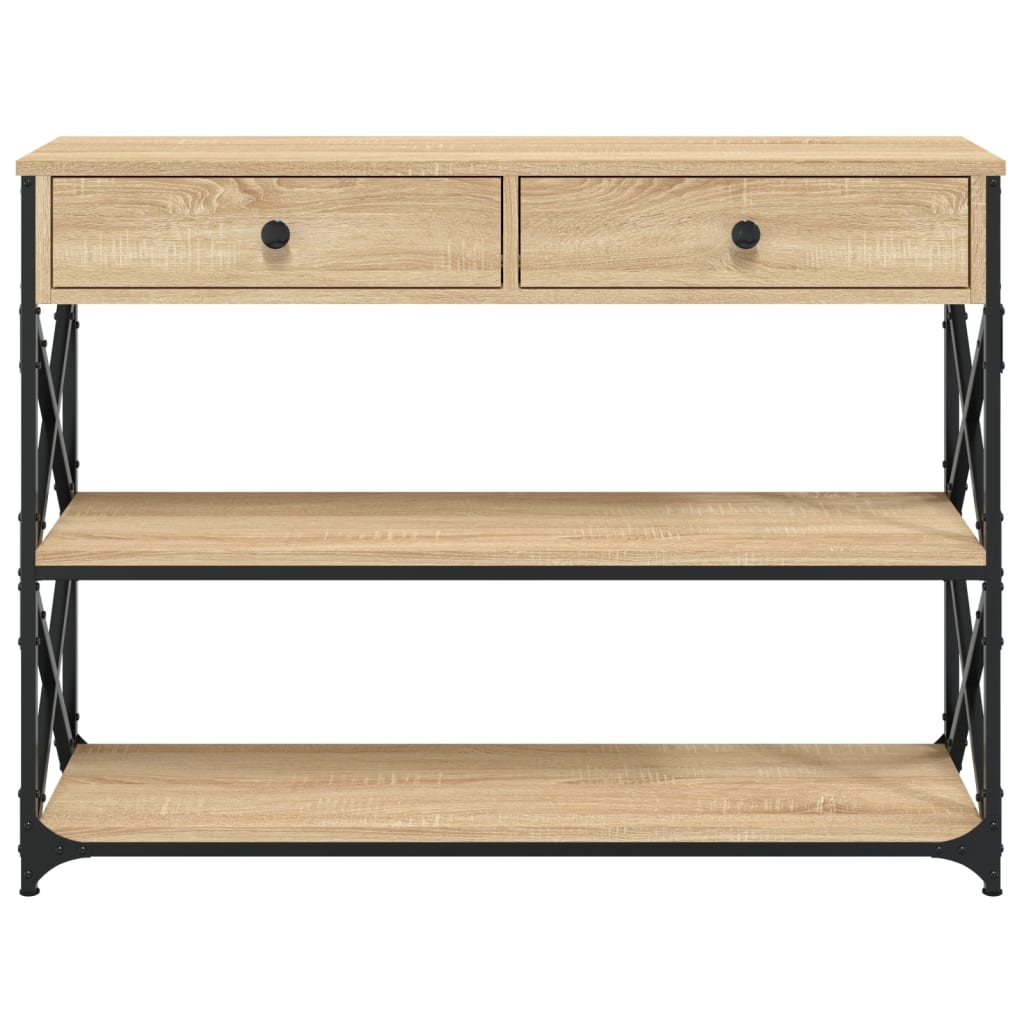 Sohvapöytä Sonoma-tammi 100x28x75 cm tekninen puu