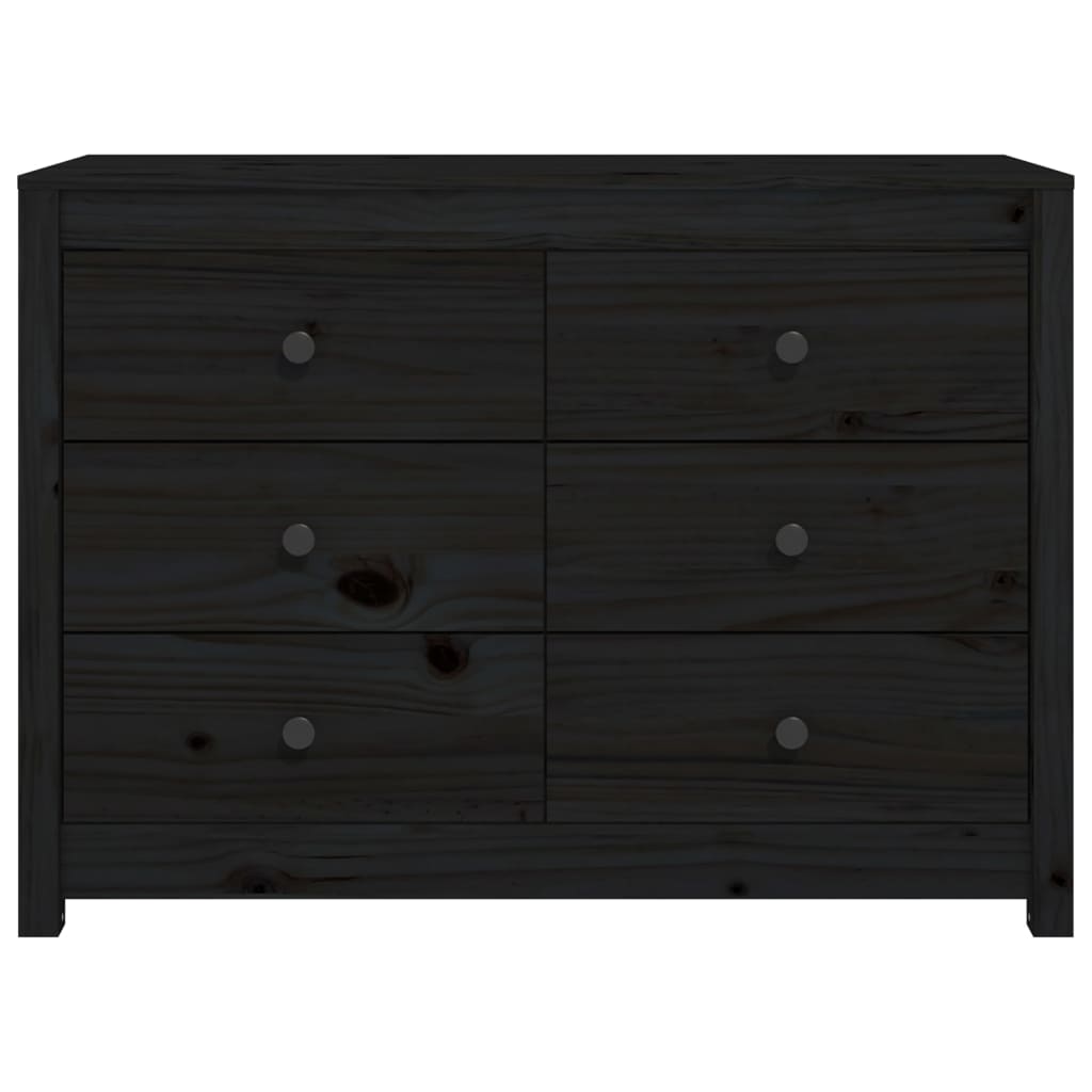 Senkki Musta 100X40X72 Cm Täysi Mänty 100 x 40 x 72 cm