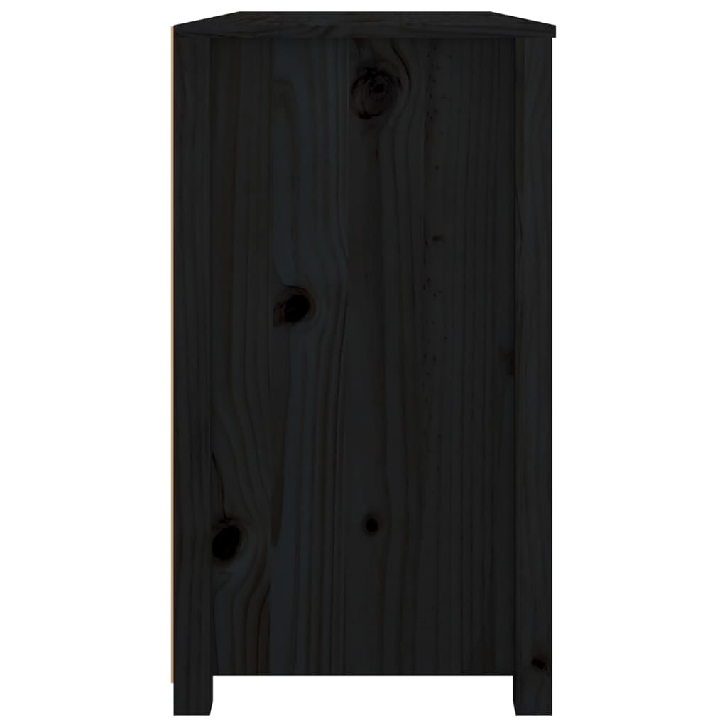 Senkki Musta 100X40X72 Cm Täysi Mänty 100 x 40 x 72 cm