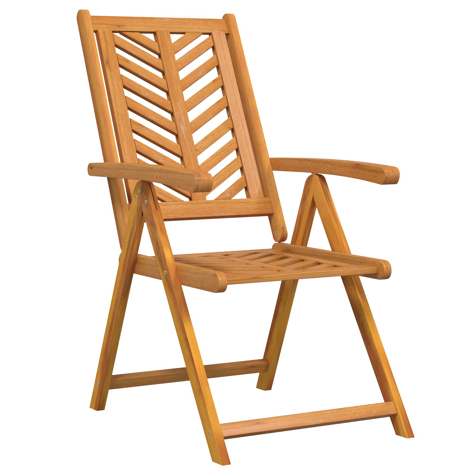 Puutarhan Tuoli 4 pcs Ruskea 57 x 72 x 109 cm Tiheä akasiapuu