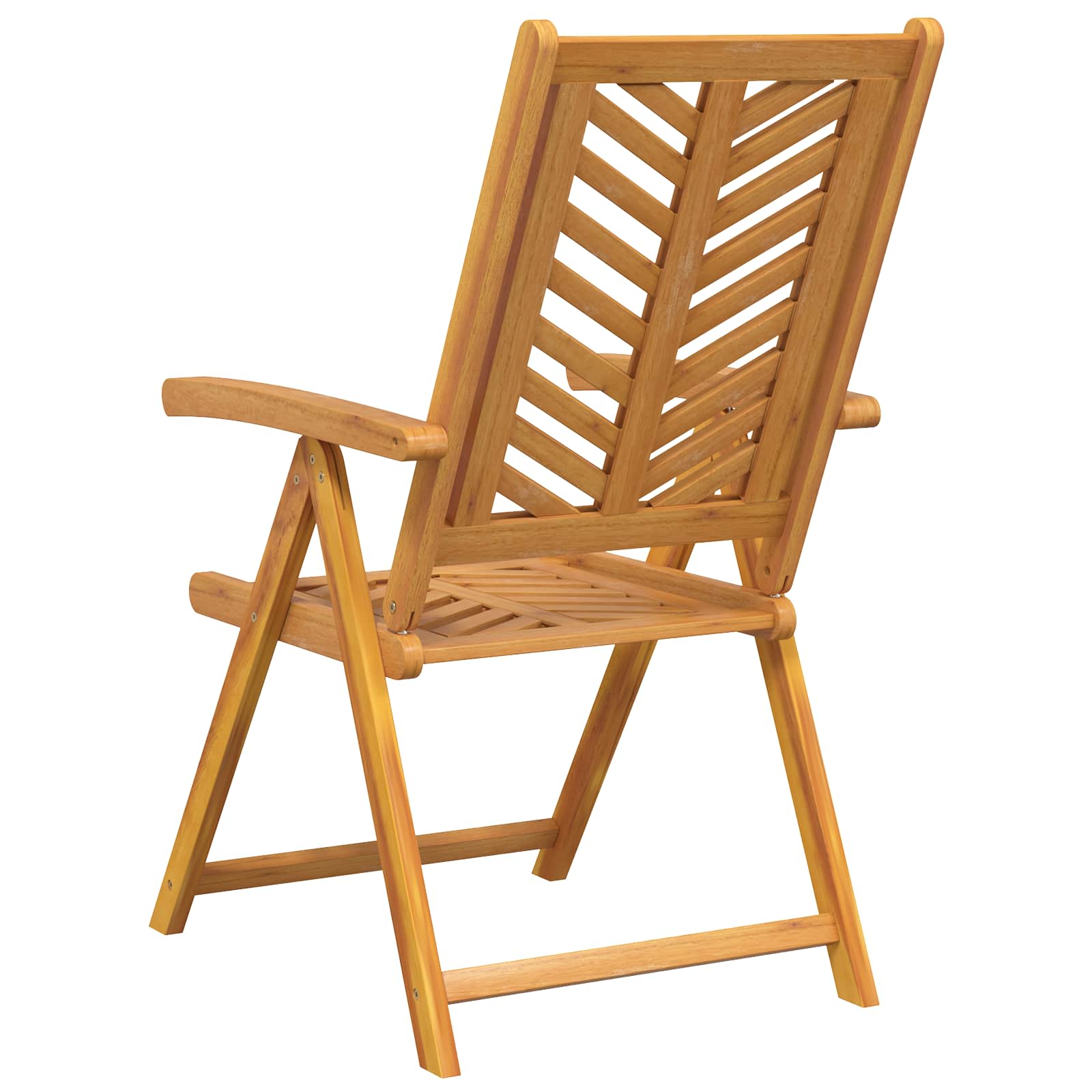 Puutarhan Tuoli 4 pcs Ruskea 57 x 72 x 109 cm Tiheä akasiapuu