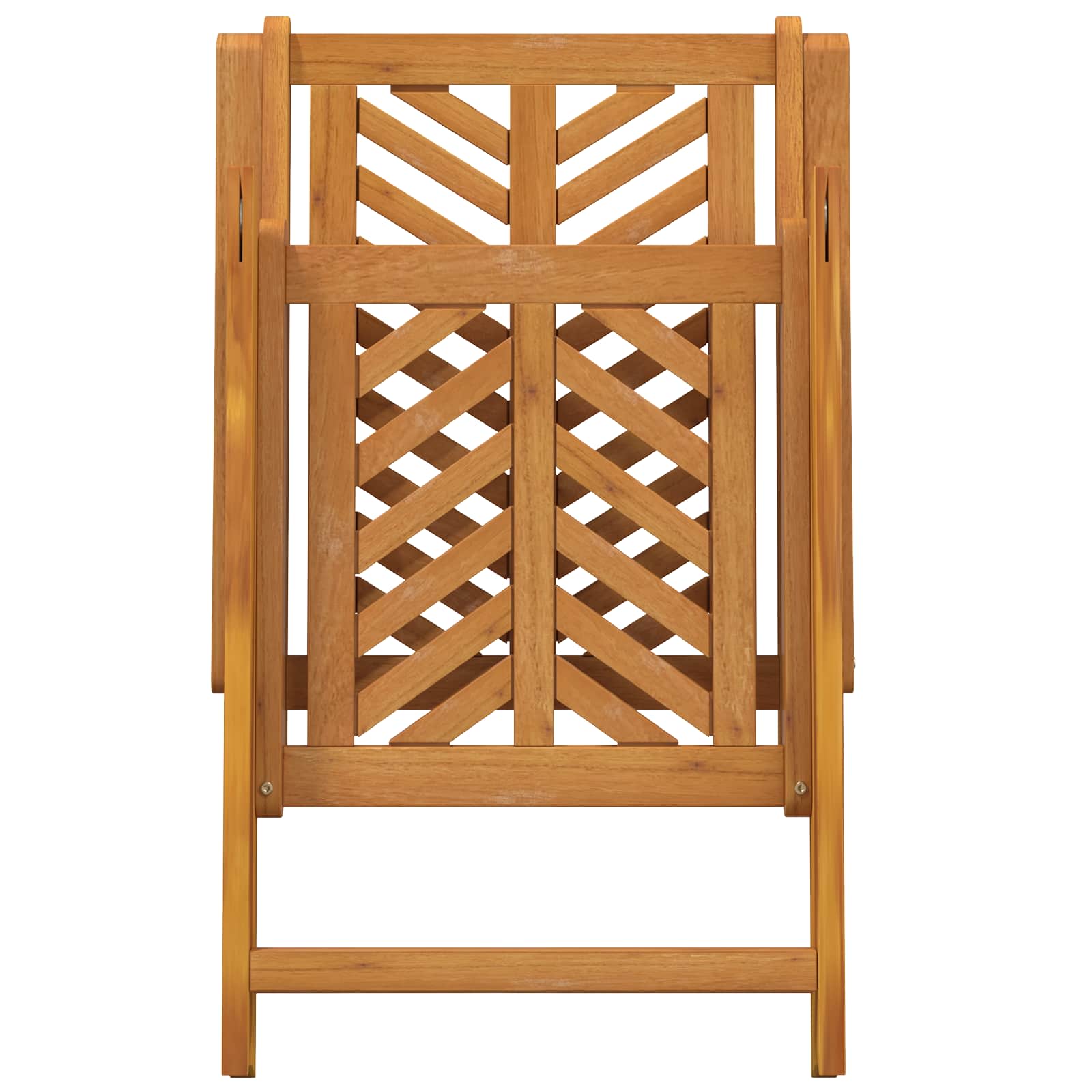 Puutarhan Tuoli 4 pcs Ruskea 57 x 72 x 109 cm Tiheä akasiapuu