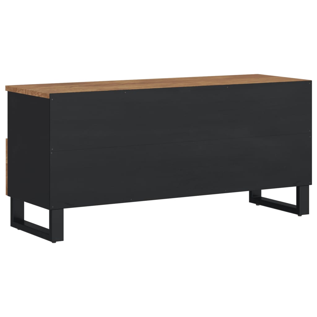 Tv-Taso 100X33X46 Cm Täysi Mangopuu Ja Tekninen Puu Hunajanruskea