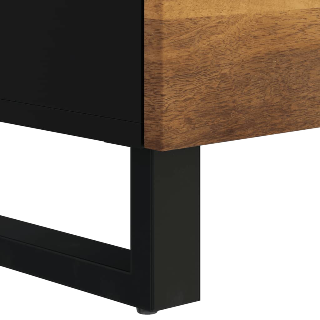 Tv-Taso 100X33X46 Cm Täysi Mangopuu Ja Tekninen Puu Hunajanruskea