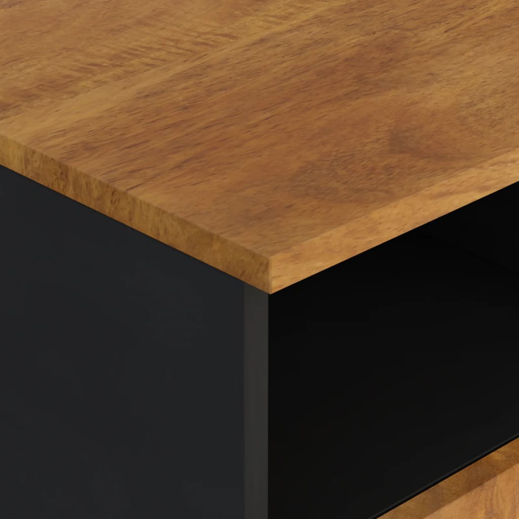 Tv-Taso 100X33X46 Cm Täysi Mangopuu Ja Tekninen Puu Hunajanruskea