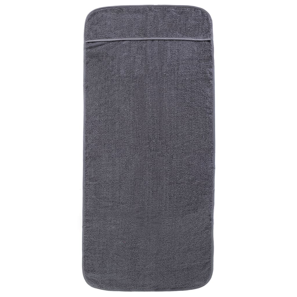 Rantapyyhkeet 2 kpl antrasiitti 60x135 cm kangas 400 GSM