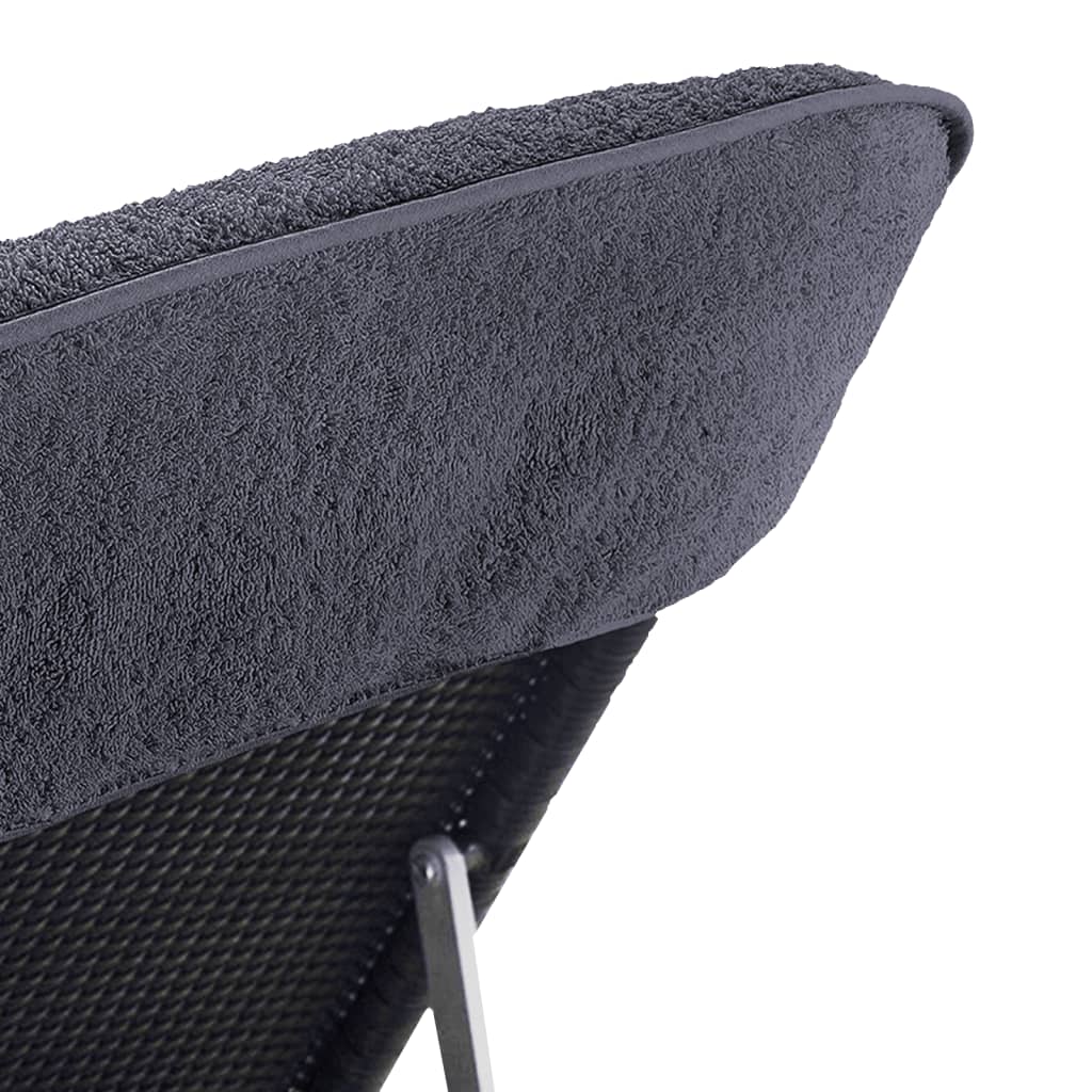Rantapyyhkeet 2 kpl antrasiitti 60x135 cm kangas 400 GSM