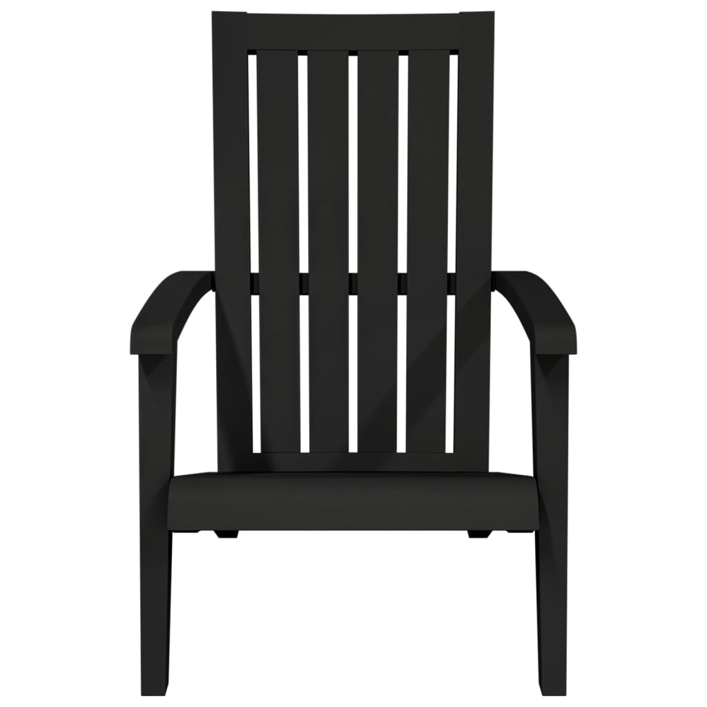 Adirondack Puutarhatuoli Polypropeeni 1 Musta