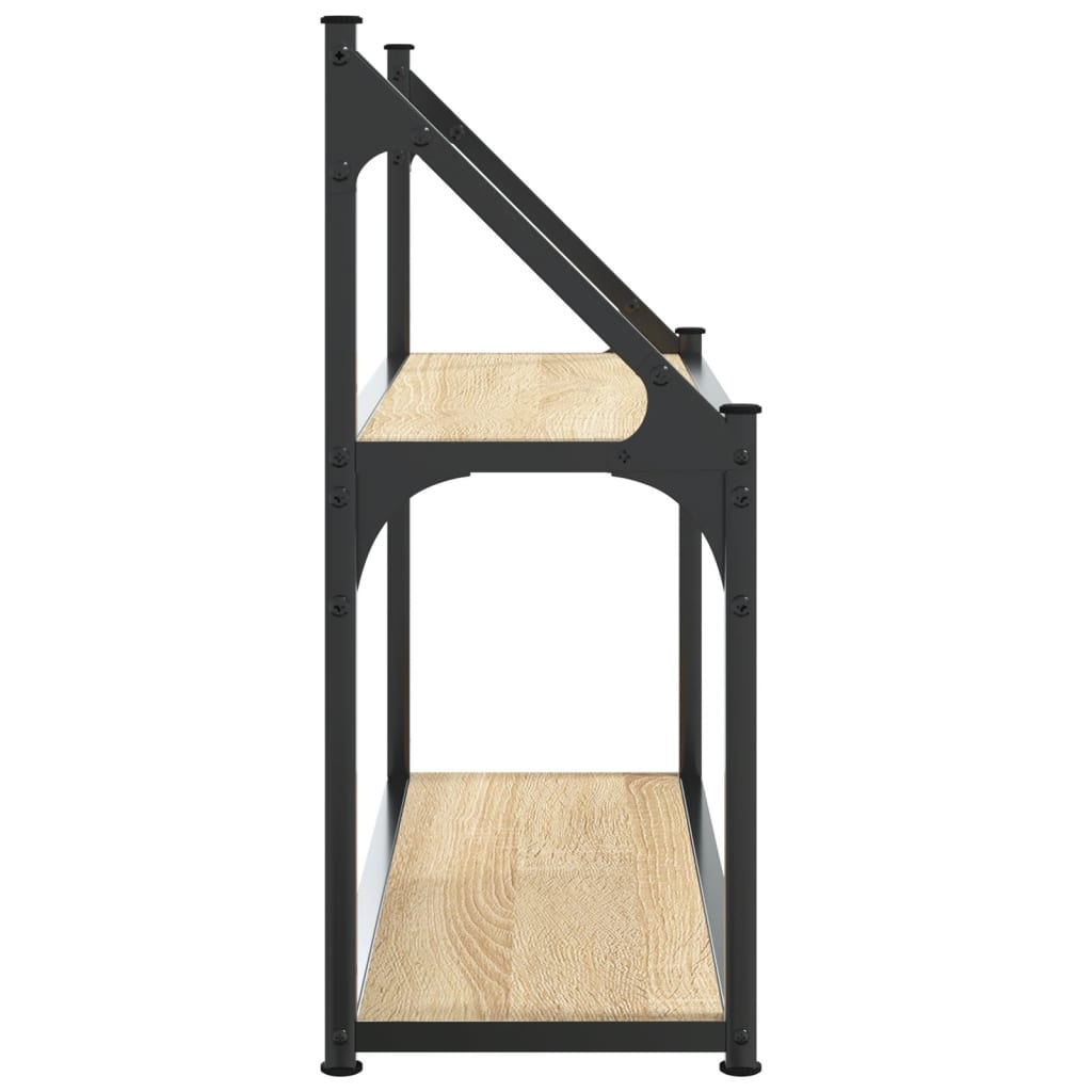 Seinähylly 2-Kerrosta Sonoma-Tammi 60X21X51 Cm Tekninen Puu 60 x 21 x 51 cm Sonoma tammi