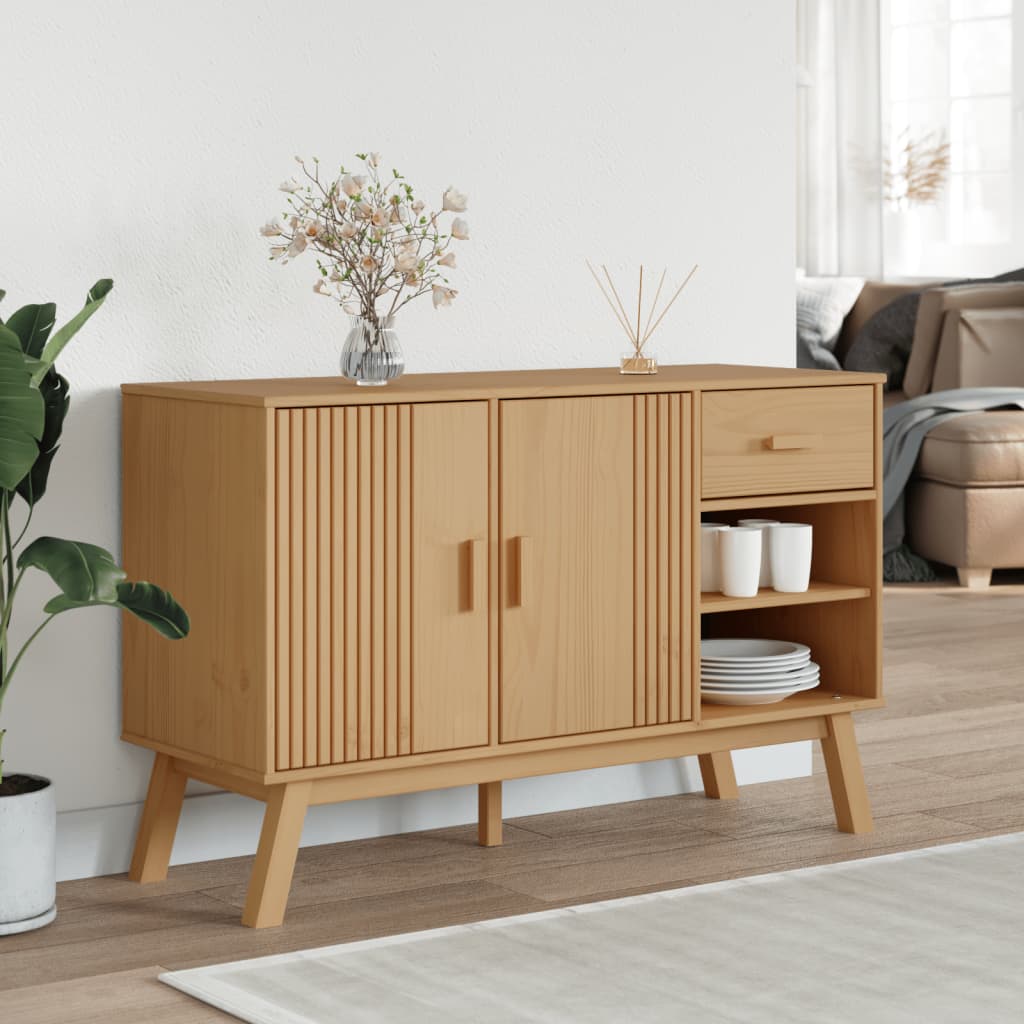 Senkki OLDEN ruskea 114x43x73,5 cm täysi mänty
